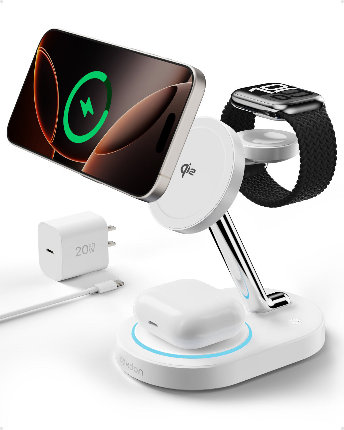 Intoval Charging station for Apple (Y302,White)