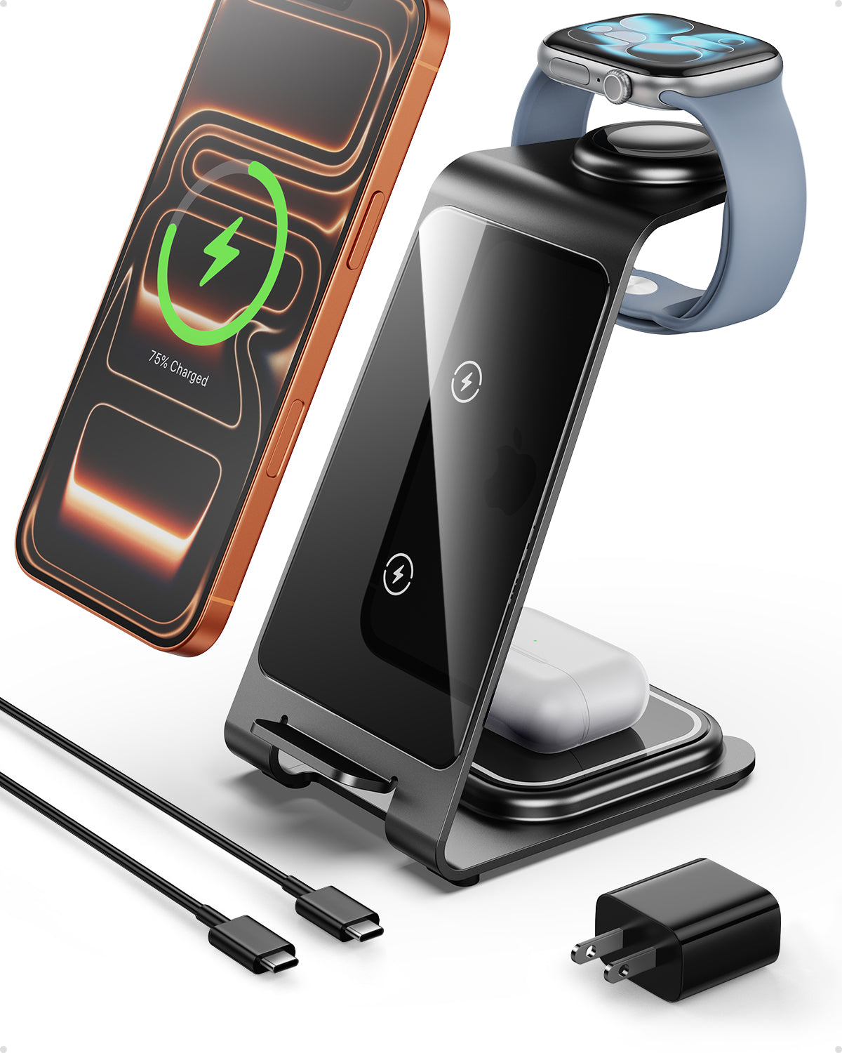Intoval 3-in-1 Wireless Charging Station(Y93)